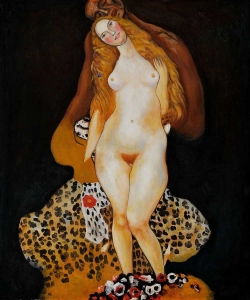 Famous-Adam-and-Eve-Gustav-Klimt-s-hand-painted-canvas-oil-paintings-artwork-as-gifts-for
