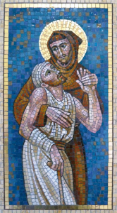 san-francesco-e-lebbroso-mosaico